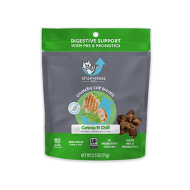 Crunchy Catnip Cat Treats Made in  the USA with pre & Probiotics 