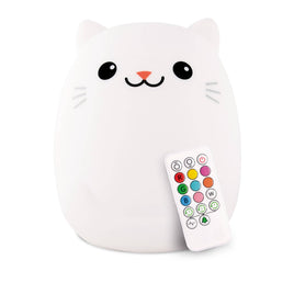 LED Kitty Cat Night Light with Remote by Lumipets®