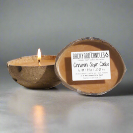 Cinnamon Sugar Cookie Handmade Floating Coconut Candle