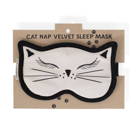 kitty face velvet catnap sleep mask