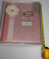 baby girl memory book keepsake pink 