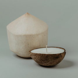 Floating Coconut Soy blend Candle Handmade - Coconut Cream