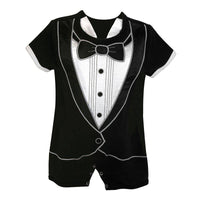 Baby Boy Party Tuxedo Romper - Baby Tuxedo