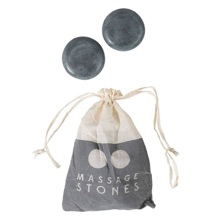 massage stones handcrafted in india 2 pc set