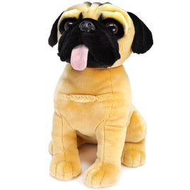 Precious Pug Dog stuffed animal Plushie 13" Tall