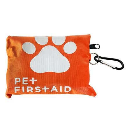 compact pet first aid kit with 19 pieces