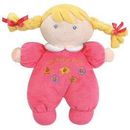 My 1st Baby Doll Rattle - Blonde / Pink