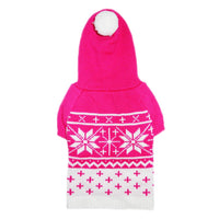 Reese Faire Isle Dog Sweater - Pink / White