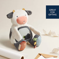 Baby Toy Carmen the Cow Mirror & Sensory Car Seat Toy