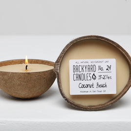 Floating Coconut Soy Blend Candle - Coconut Beach Candle - Handmade in the USA