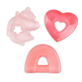 Cutie Coolers™ Water Filled Teethers (3-pk) - Blue Dino or Pink Unicorn