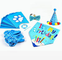 Pet Birthday Celebration Photo Prop 5 Pc Set - Pink or Blue