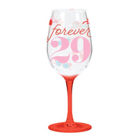 Birthday Wine Glass - Forever 29