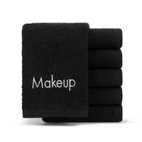 Black makeup remover hand towel wash cloth