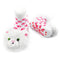 White Furball Kitty Rattle Socks by Boogie Toes