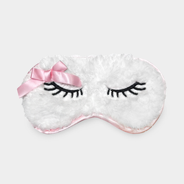 Fluffy Sleep Eye Mask - Little Lamb Satin Mask