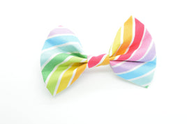 Rainbow Stripe Pet Bow Tie