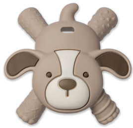 Ritzy Teether™ Baby Molar Teether - Brown Puppy