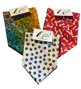 Cotton Printed Dog Bandana 2 Pk - Made in the USA