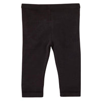 Baby Bow Back Leggings - Black / 0-6 M